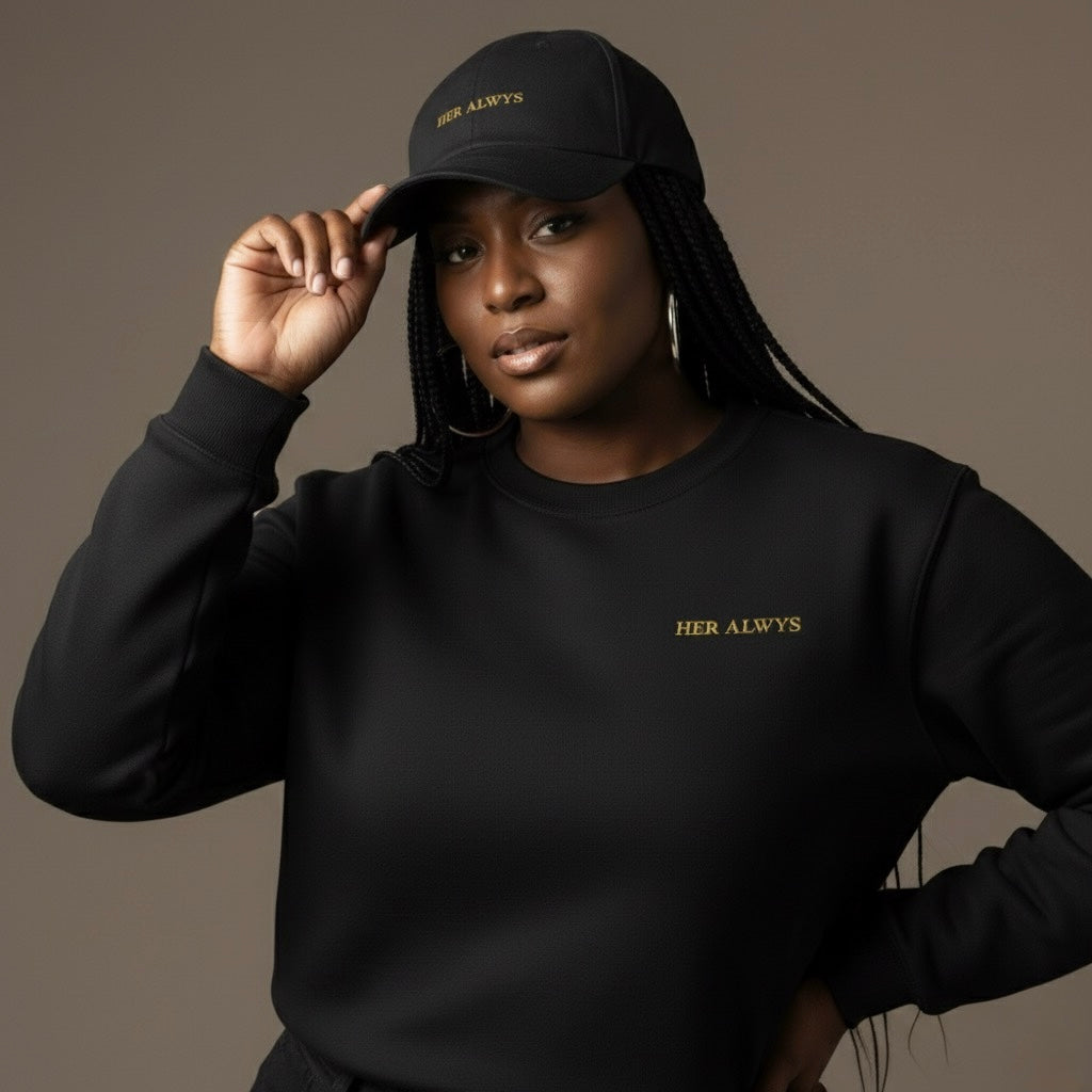 HER ALWYS Signature Cap — Gold Thread