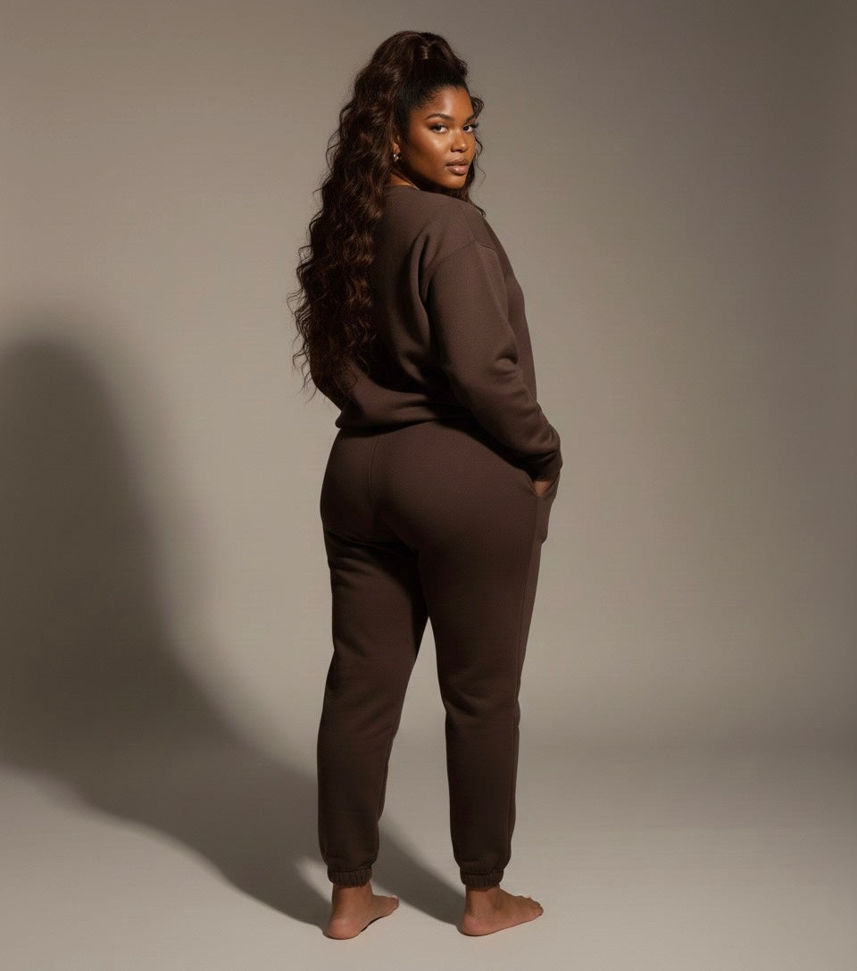 HER ALWYS Classic Crew – Brown