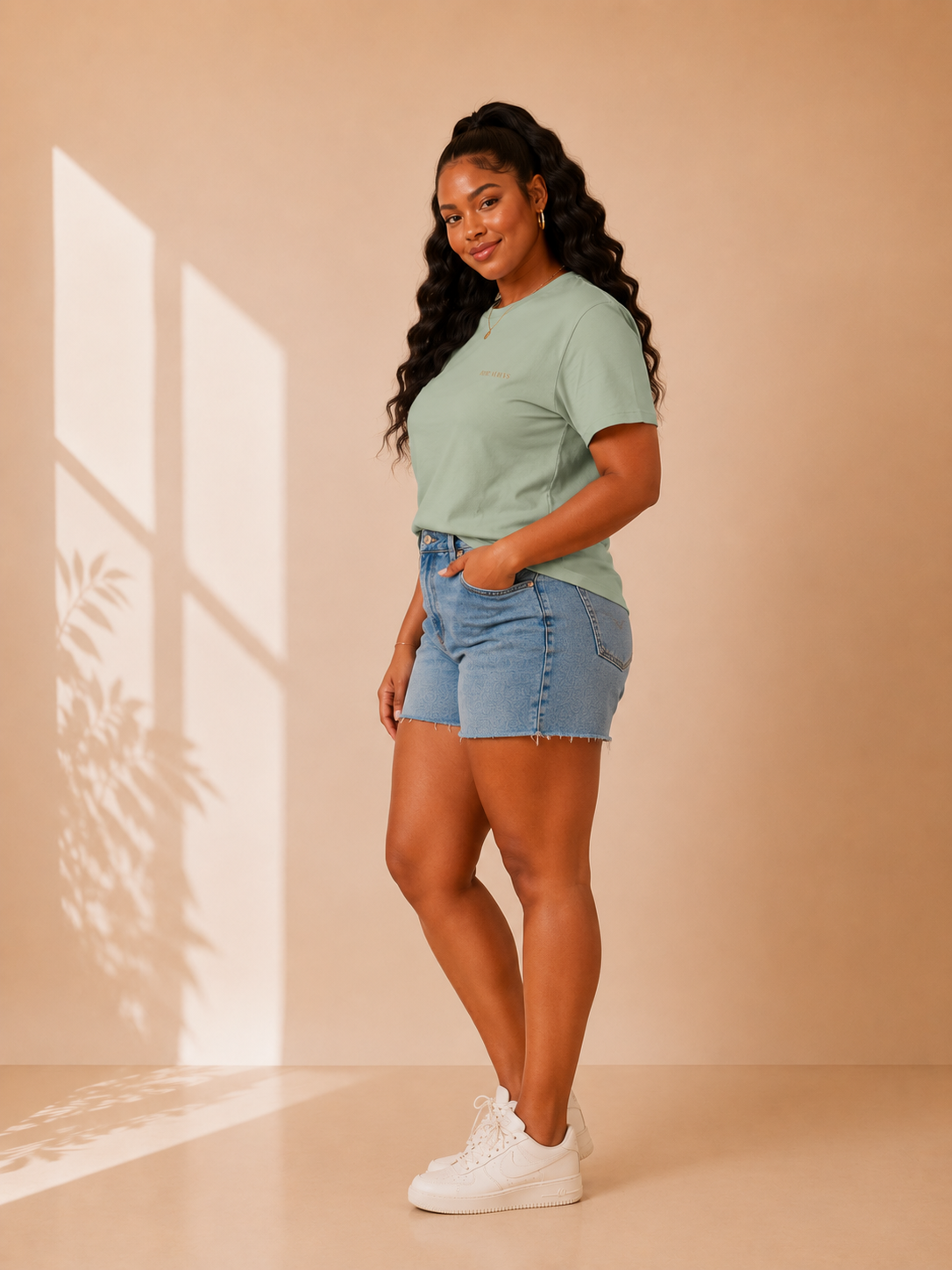 Sage Green Her Alwys Tee