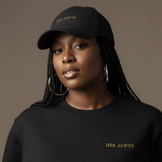 HER ALWYS Signature Cap — Gold Thread