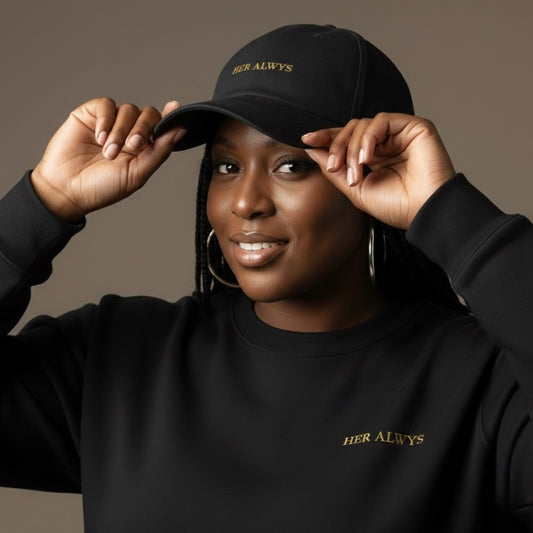 HER ALWYS Signature Cap — Gold Thread