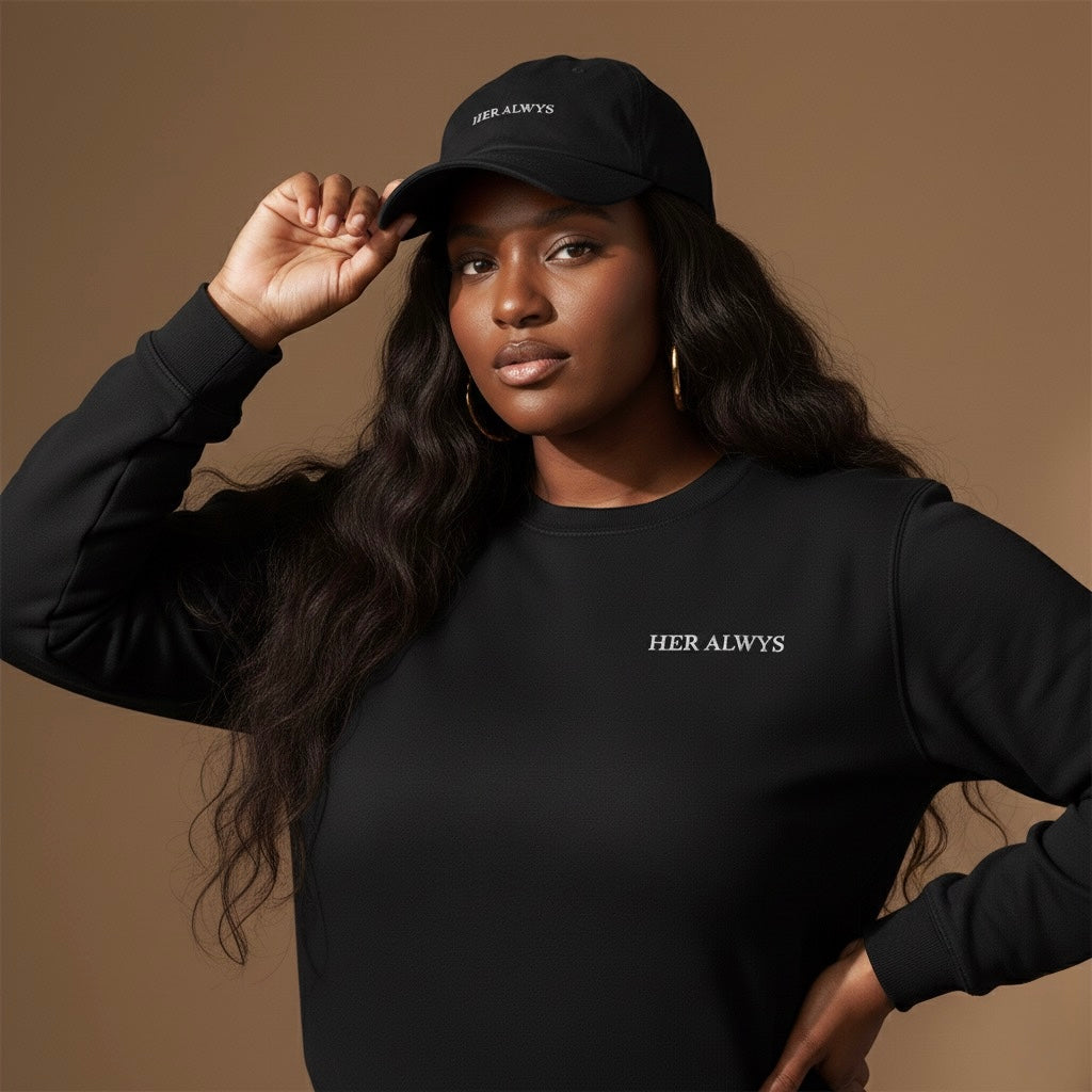 HER ALWYS Everyday Cap — White Thread