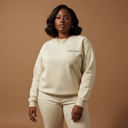 Signature Premium Sweatshirt – Cream