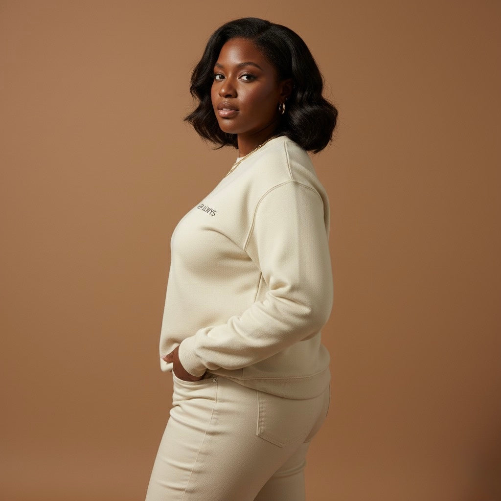 Signature Premium Sweatshirt – Cream