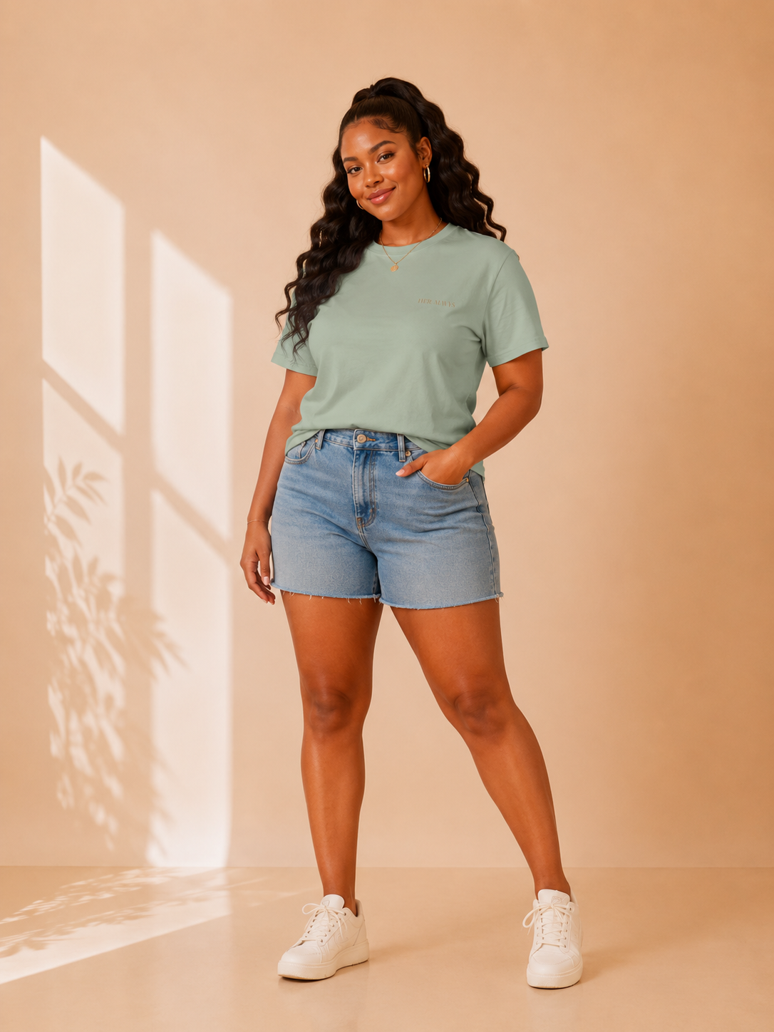 Sage Green Her Alwys Tee