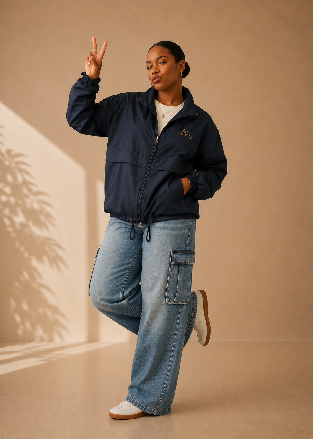 She Moves Windbreaker