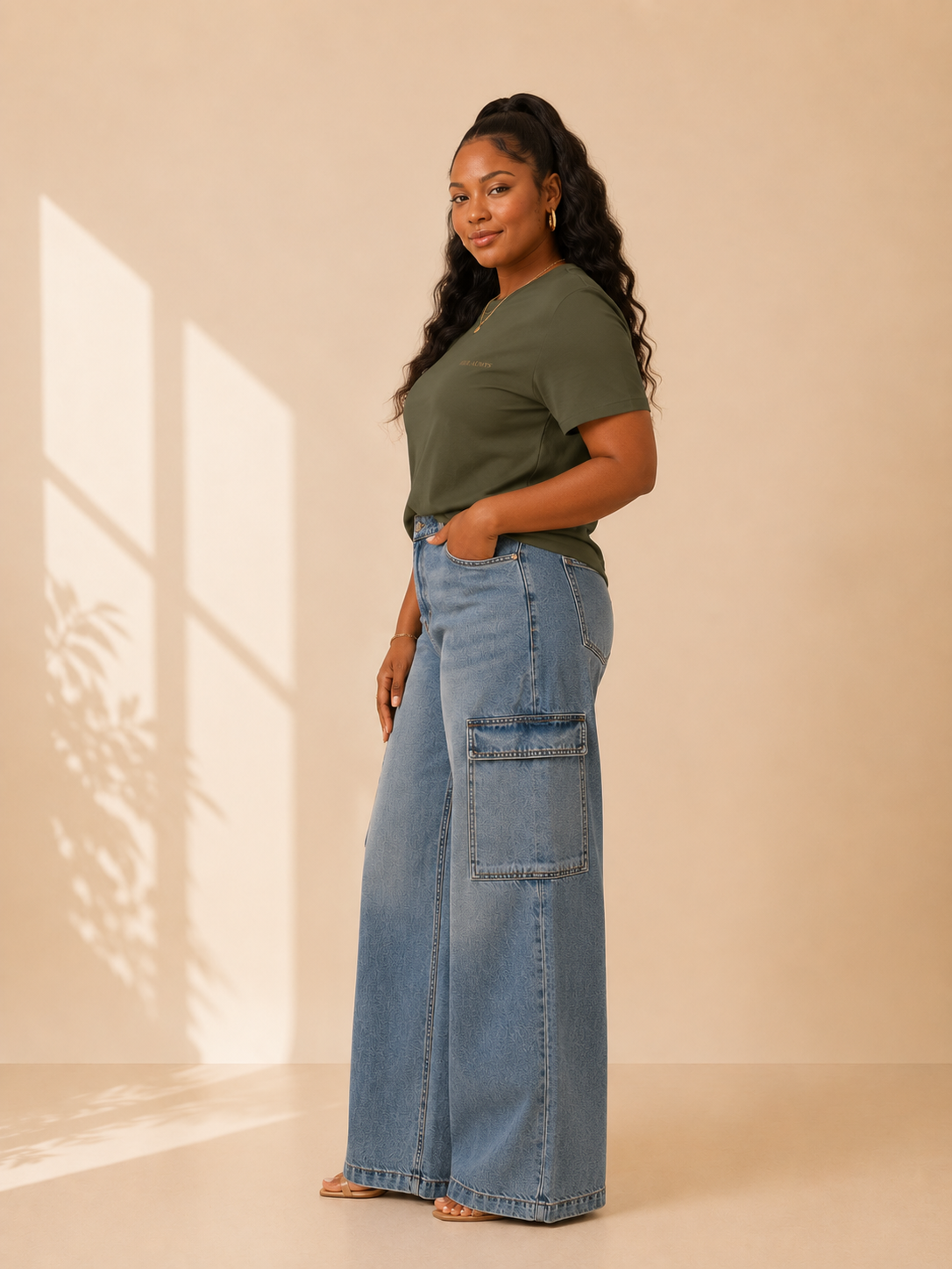 Military Green Her Alwys Tee