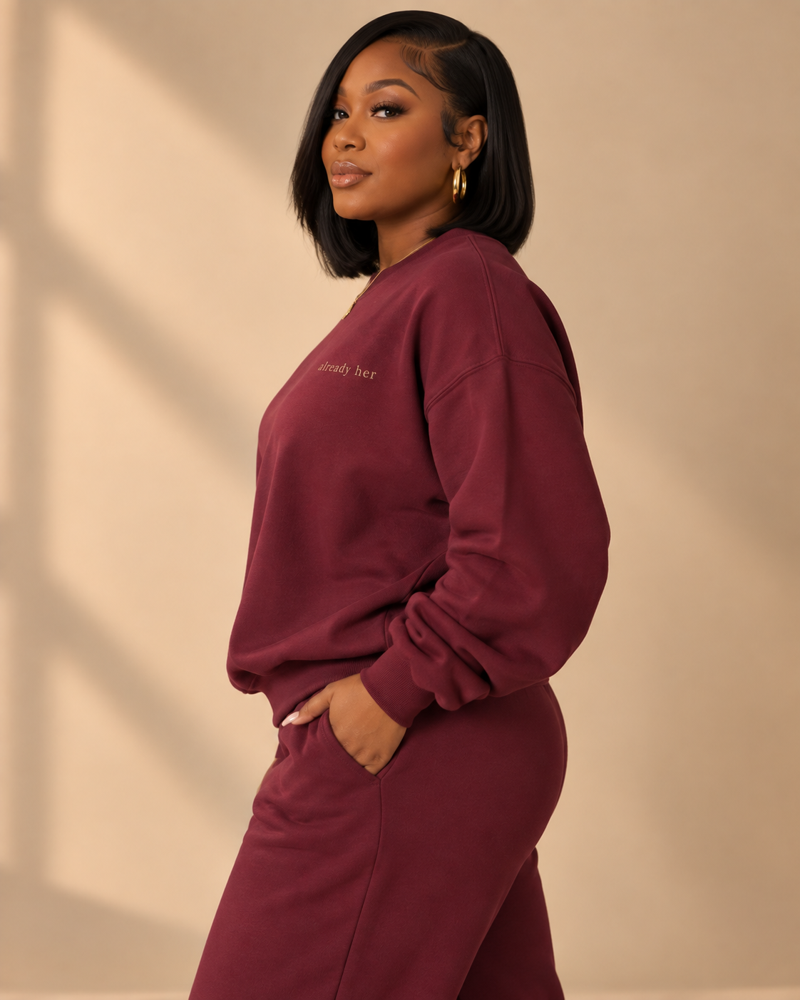 Crewneck, Maroon