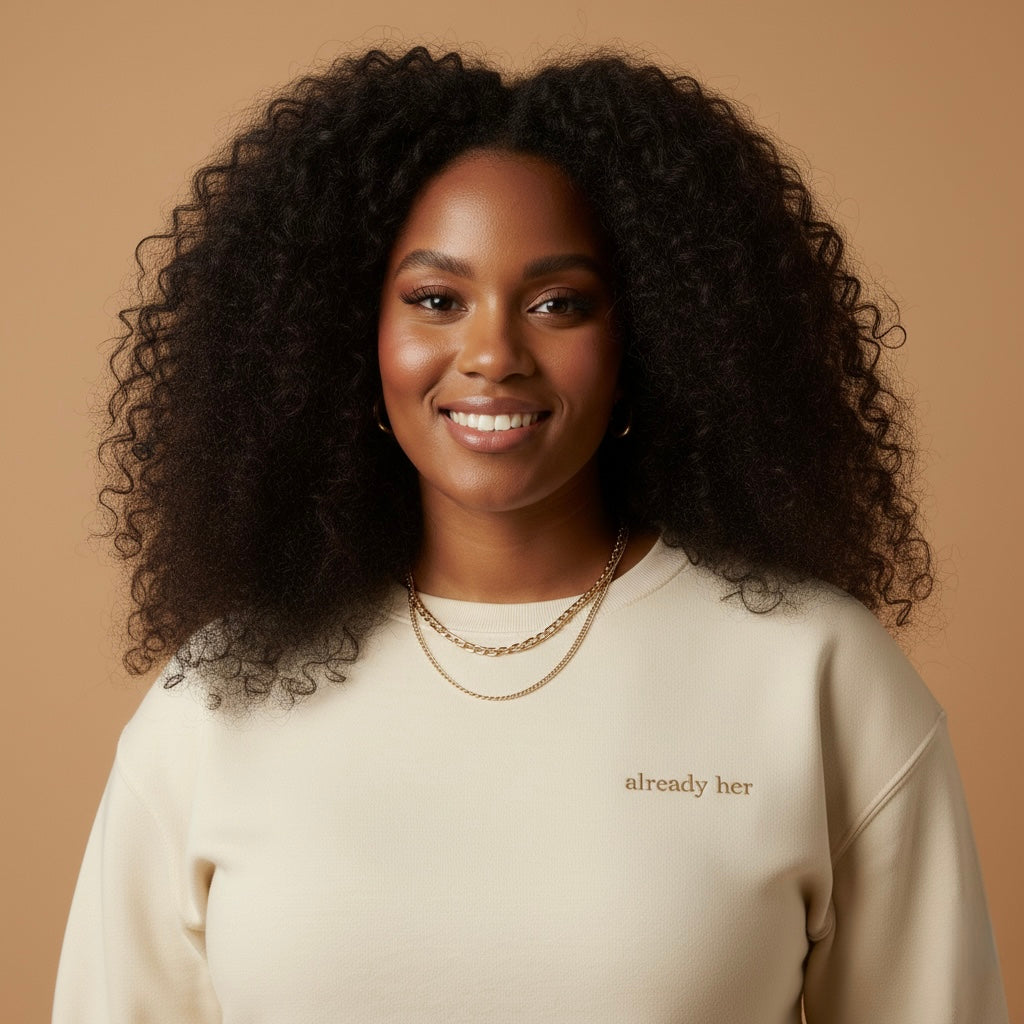 Already Her Crewneck- Cream