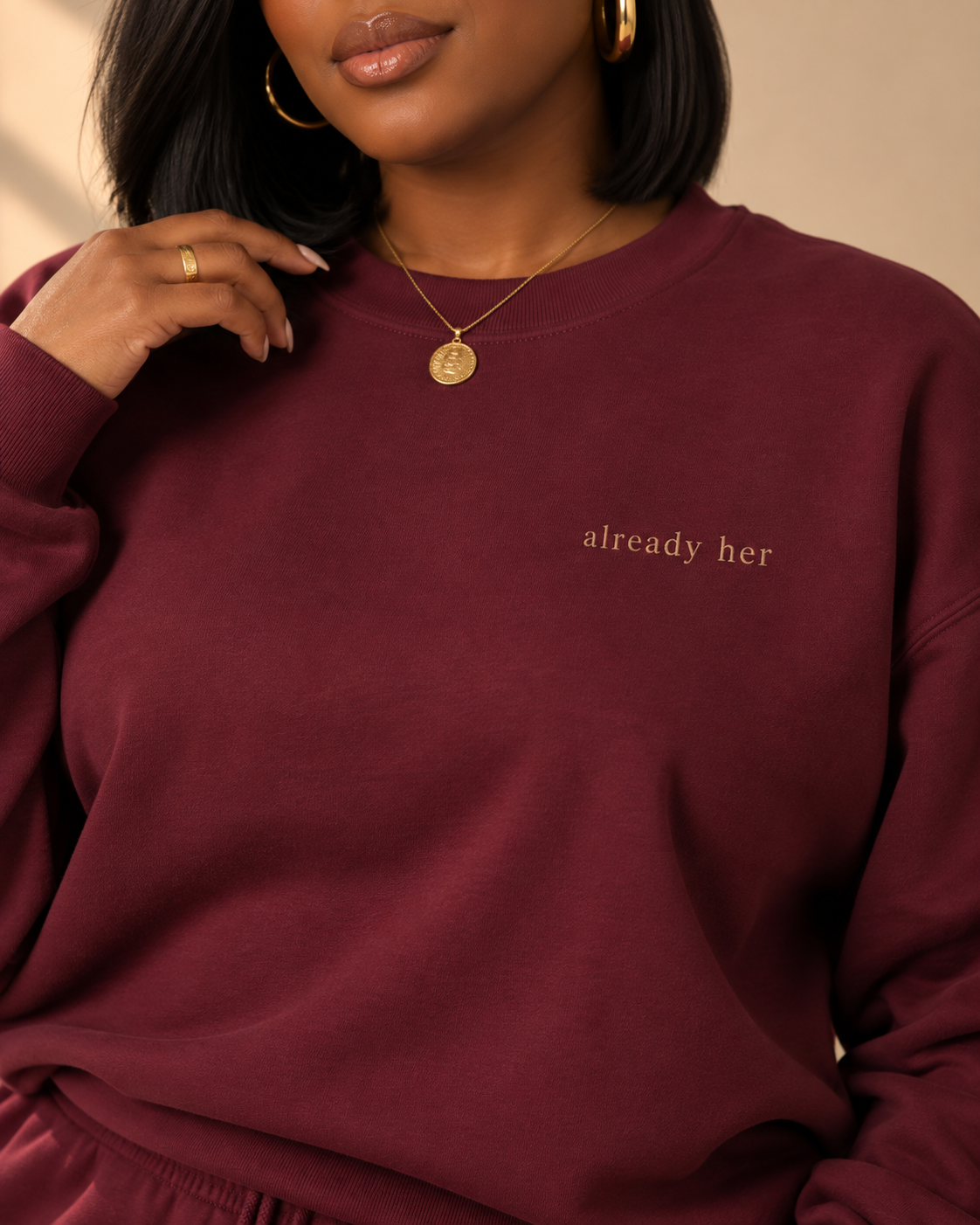 Crewneck, Maroon