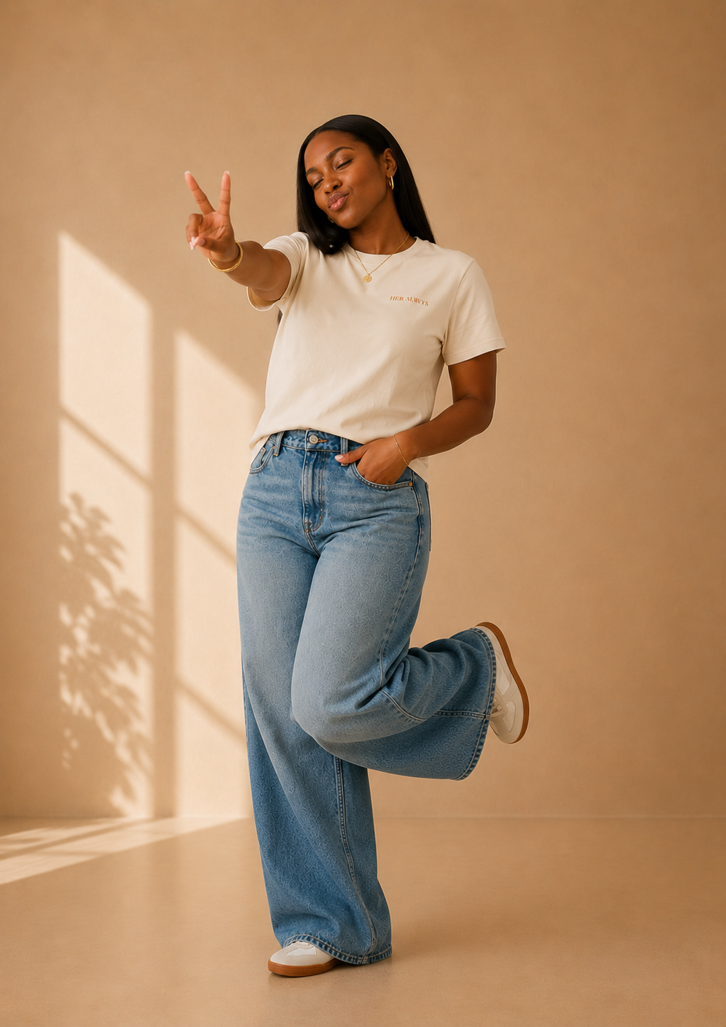 Vintage White Her Alwys Tee