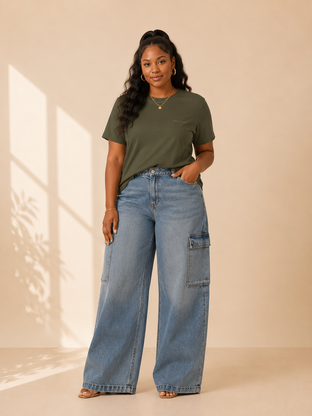 Military Green Her Alwys Tee