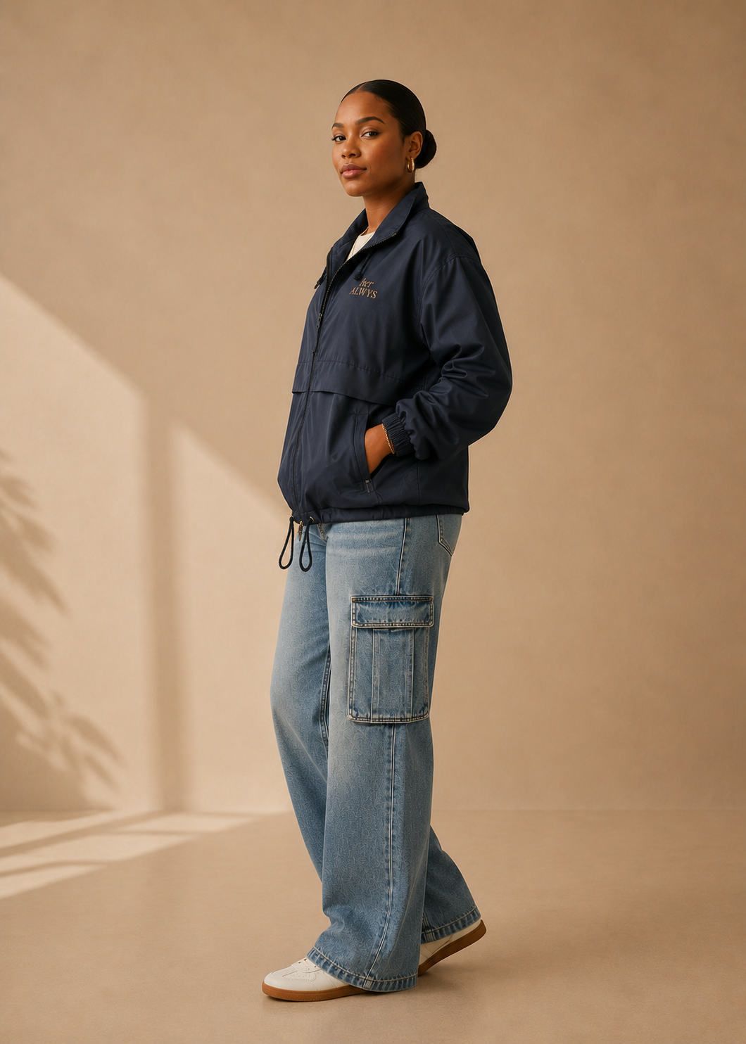 She Moves Windbreaker