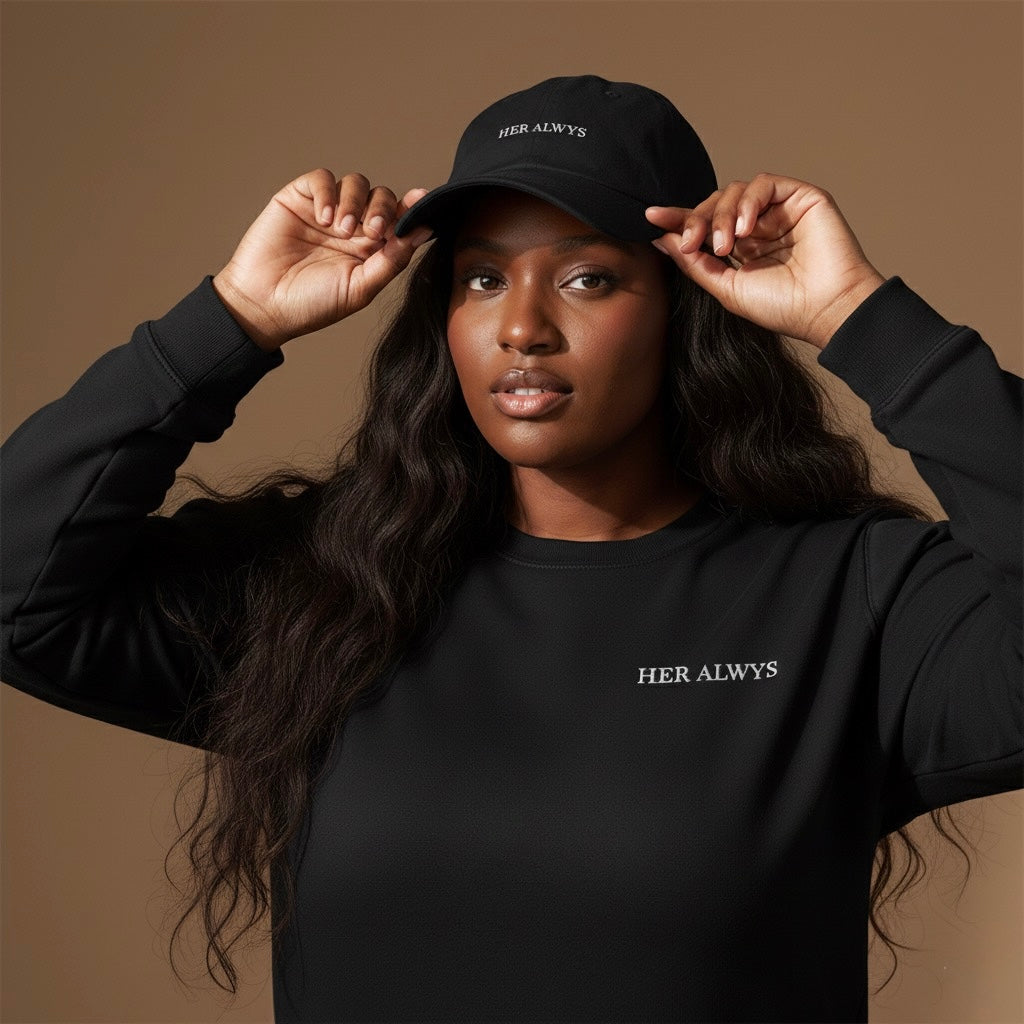 HER ALWYS Everyday Cap — White Thread